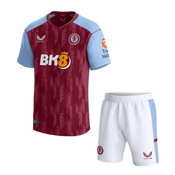 Camiseta Aston Villa 1st Niño 2023-2024